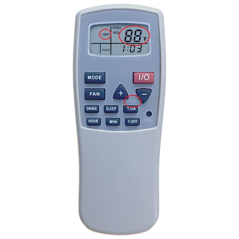 YING RAY Replacement for Soleus Air Air Conditioner Remote Control LX-100 LX-100BL LX-120 LX-120BL LX-140 LX-140BL PH5-12R-32S PH5-13R-35S PH5 Series PH5-13R-35D PH5-13R-3D PH5-13R-32D PH5-13R-35 - Image 1